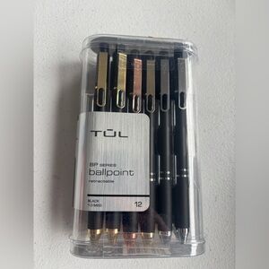 TUL Black Ballpoint Pen Set